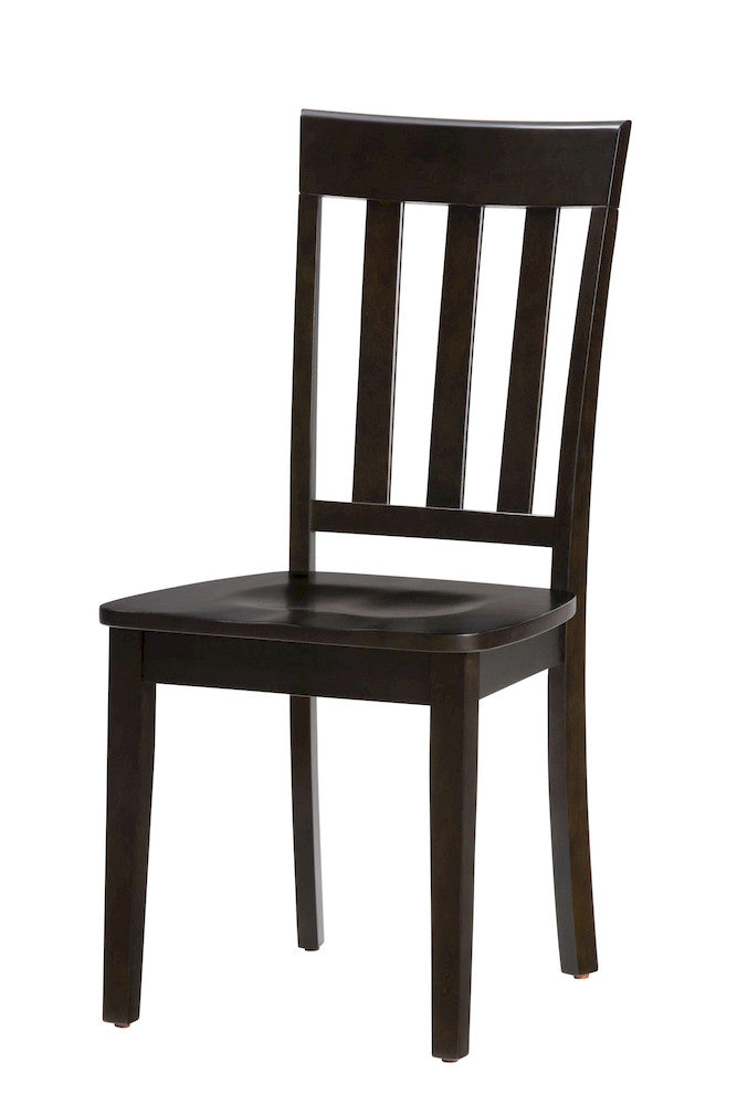 Jofran - Simplicity Espresso Slat Back Chair (Set of 2) - 552-319KD view 3