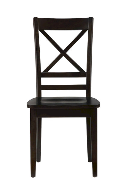 Jofran - Simplicity Espresso X Back Chair (Set of 2) - 552-806KD view 1