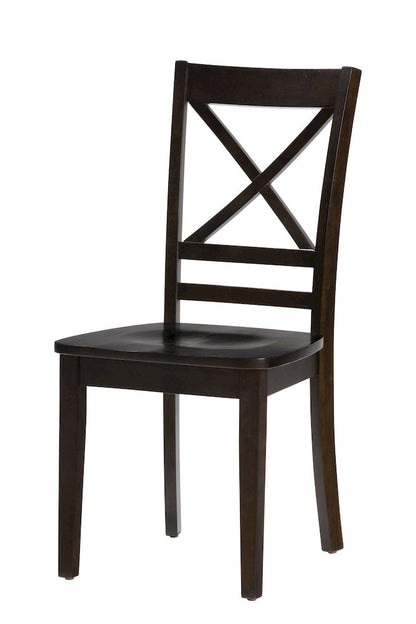 Jofran - Simplicity Espresso X Back Chair (Set of 2) - 552-806KD view 3