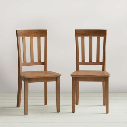 Jofran - Simplicity Honey Slat Back Chair (Set of 2) - 352-319KD view 3