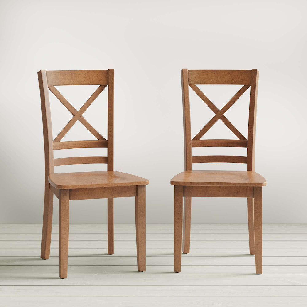Jofran - Simplicity Honey X Back Chair (Set of 2) - 352-806KD view 4