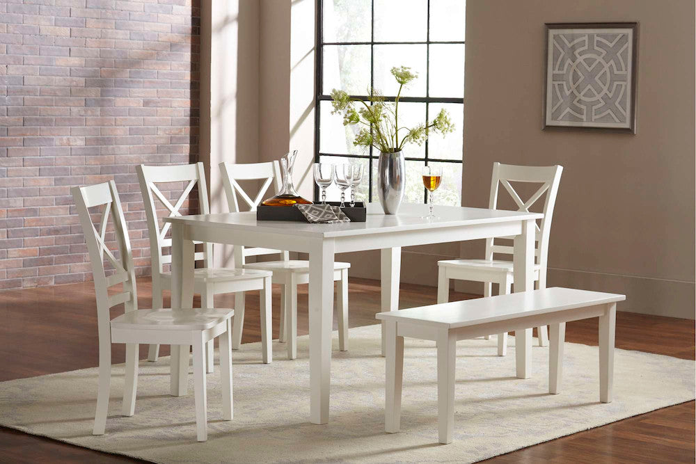 Jofran - Simplicity Rectangle Dining Table in Paperwhite - 652-60 view 5
