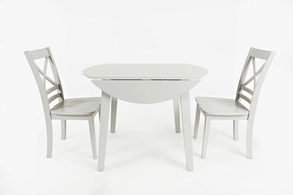 Jofran - Simplicity Round Dropleaf Table in Dove Grey - 252-28 view 3