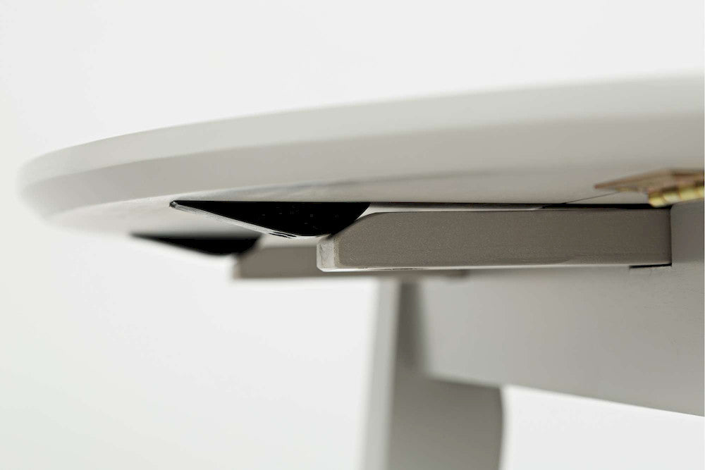 Jofran - Simplicity Round Dropleaf Table in Dove Grey - 252-28 view 4