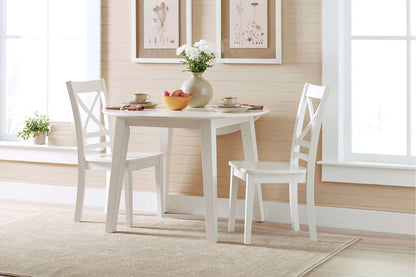 Jofran - Simplicity Round Dropleaf Table in Paperwhite - 652-28 view 7