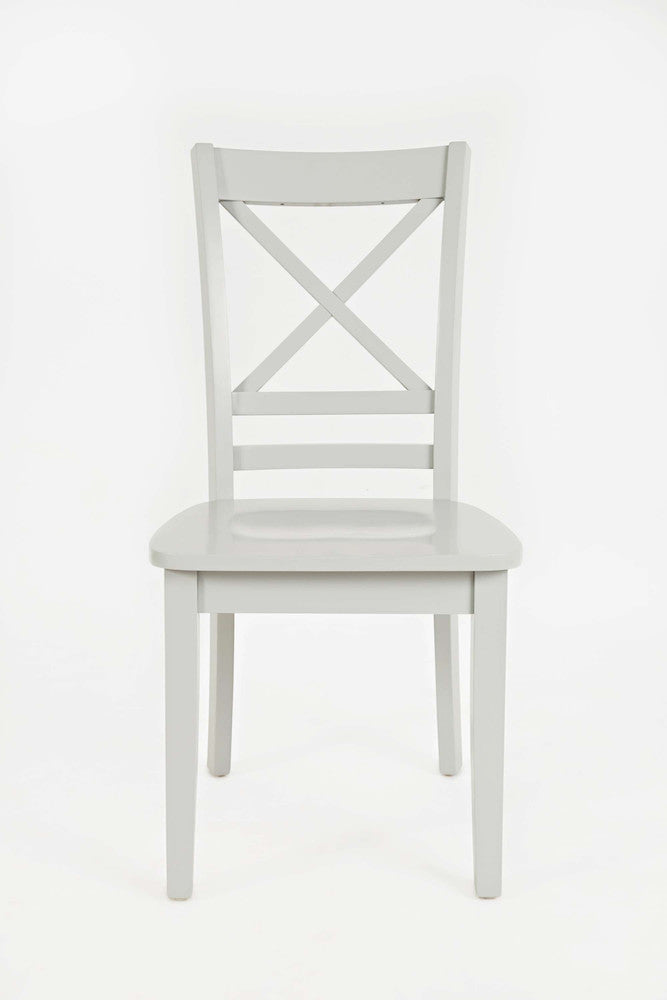Jofran - Simplicity X Back Dining Chair in Dove Grey (Set of 2) - 252-806KD view 1