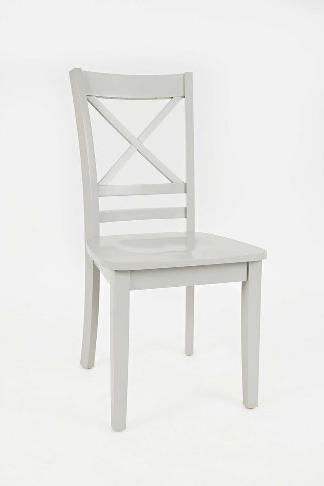 Jofran - Simplicity X Back Dining Chair in Dove Grey (Set of 2) - 252-806KD view 2