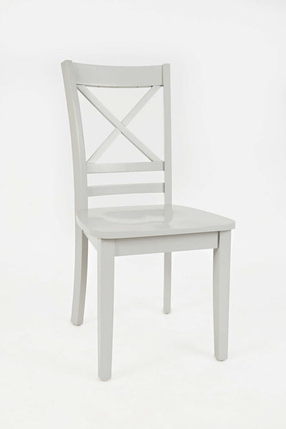 Jofran - Simplicity X Back Dining Chair in Dove Grey (Set of 2) - 252-806KD view 2