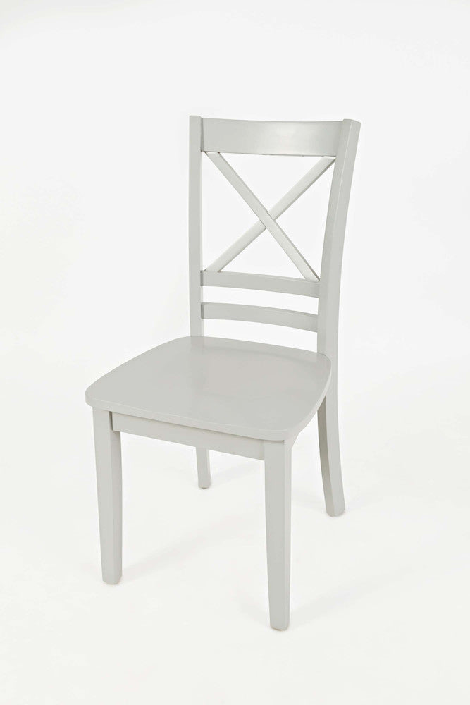 Jofran - Simplicity X Back Dining Chair in Dove Grey (Set of 2) - 252-806KD view 3