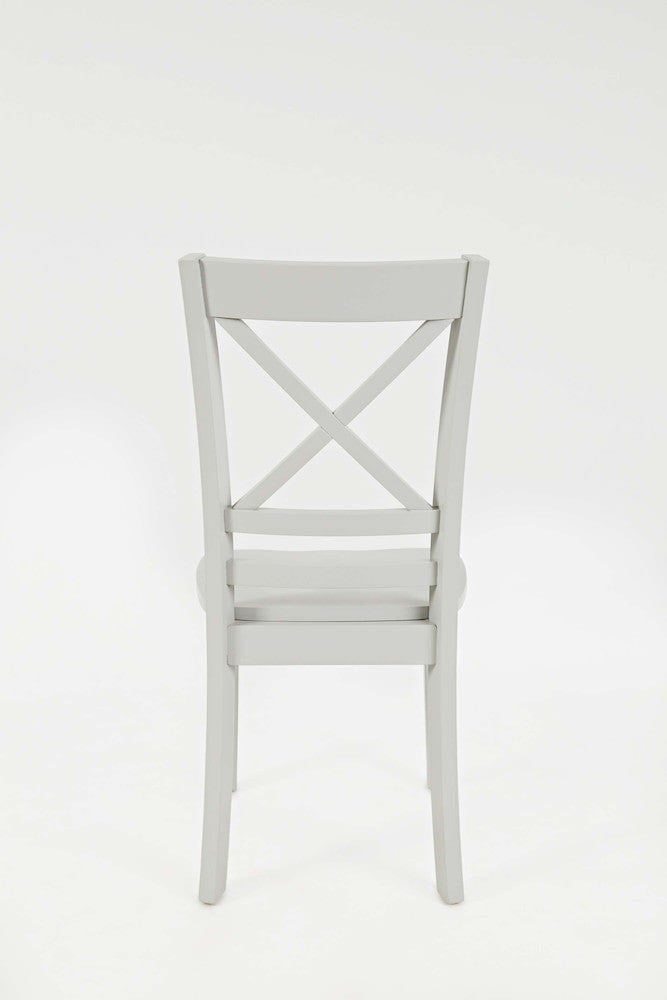 Jofran - Simplicity X Back Dining Chair in Dove Grey (Set of 2) - 252-806KD view 4