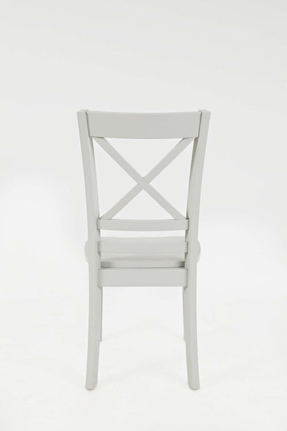 Jofran - Simplicity X Back Dining Chair in Dove Grey (Set of 2) - 252-806KD view 4
