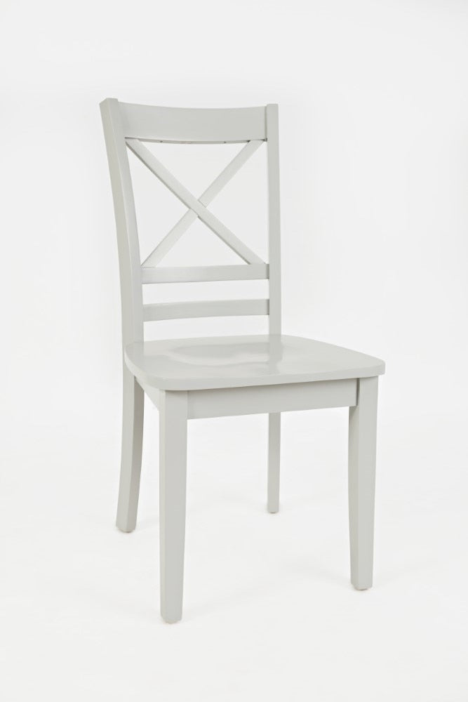 Jofran - Simplicity X Back Dining Chair in Dove Grey (Set of 2) - 252-806KD veiw 1