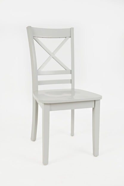 Jofran - Simplicity X Back Dining Chair in Dove Grey (Set of 2) - 252-806KD veiw 1
