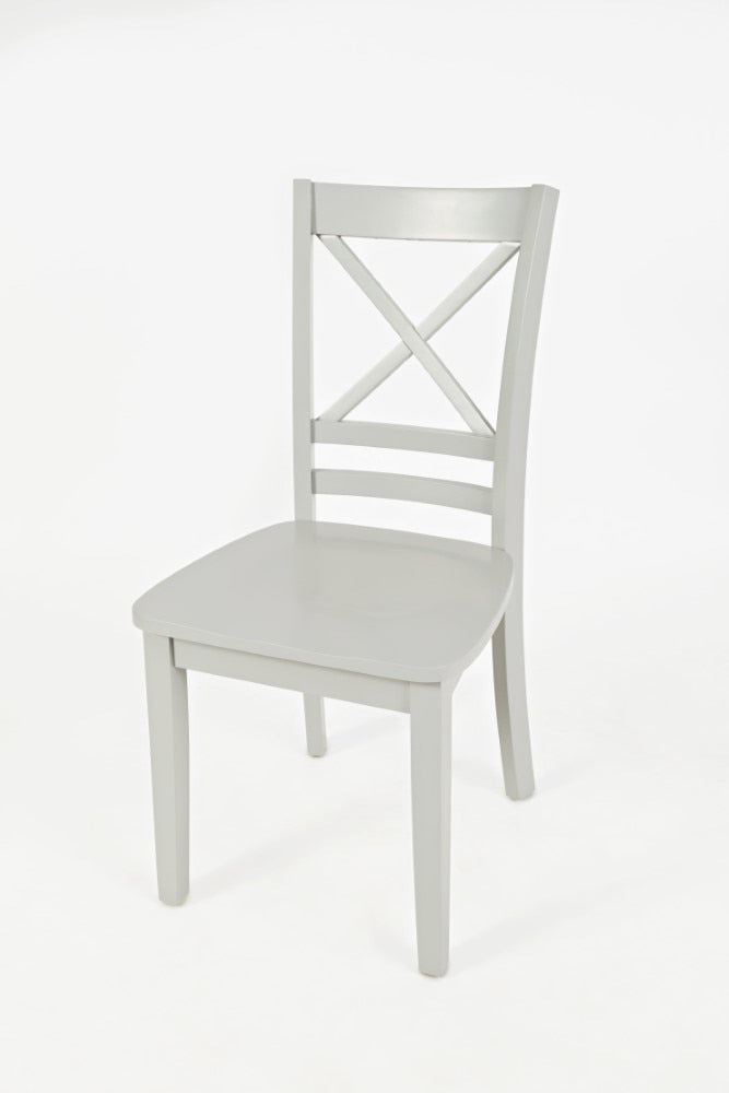 Jofran - Simplicity X Back Dining Chair in Dove Grey (Set of 2) - 252-806KD veiw 2