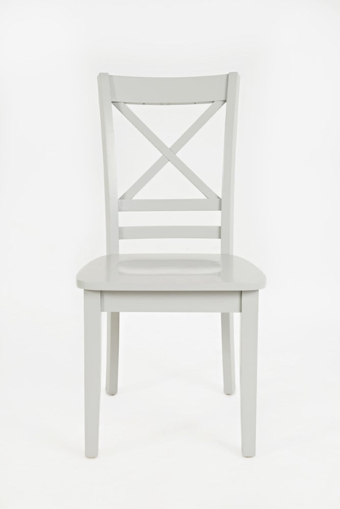 Jofran - Simplicity X Back Dining Chair in Dove Grey (Set of 2) - 252-806KD veiw 3