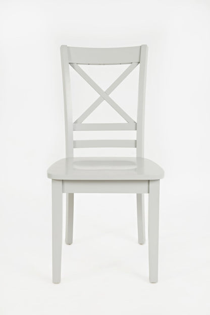 Jofran - Simplicity X Back Dining Chair in Dove Grey (Set of 2) - 252-806KD veiw 3