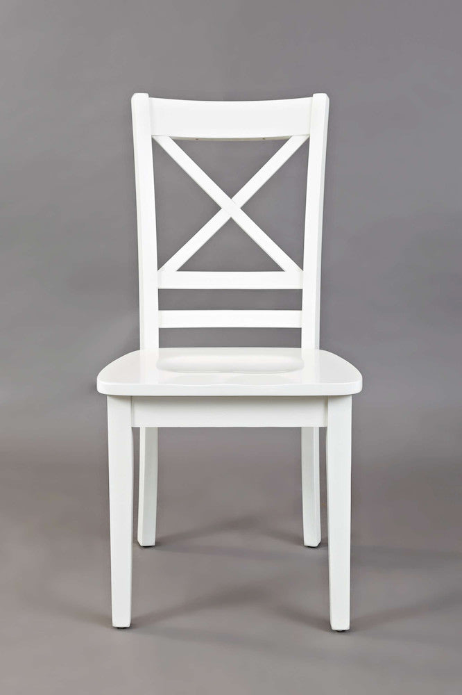 Jofran - Simplicity X Back Dining Chair in Paperwhite (Set of 2) - 652-806KD view 1