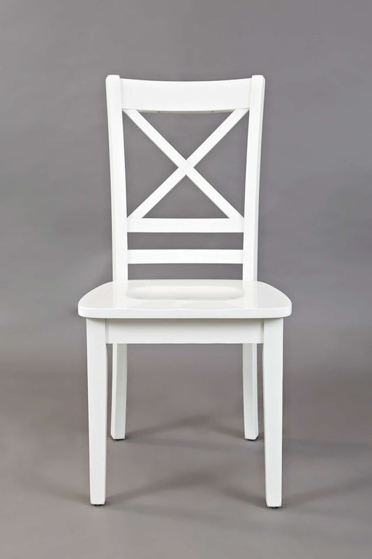 Jofran - Simplicity X Back Dining Chair in Paperwhite (Set of 2) - 652-806KD view 1