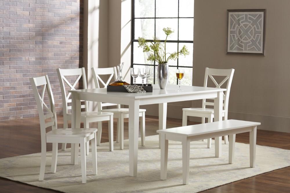 Jofran - Simplicity X Back Dining Chair in Paperwhite (Set of 2) - 652-806KD veiw 6