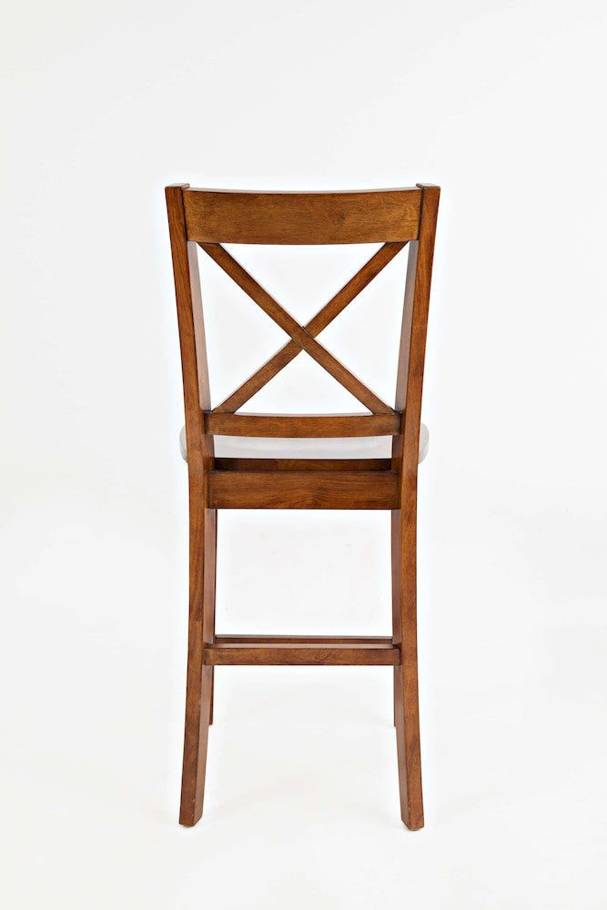Jofran - Simplicity X in Back Stool in Caramel (Set of 2) - 452-BS806KD view 4