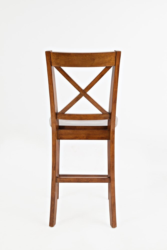 Jofran - Simplicity X in Back Stool in Caramel (Set of 2) - 452-BS806KD veiw 3