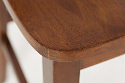 Jofran - Simplicity X in Back Stool in Caramel (Set of 2) - 452-BS806KD veiw 4