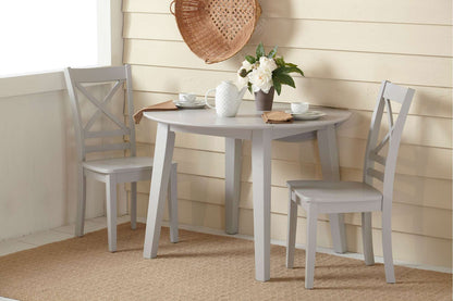 Jofran - Simplicity X in Back Stool in Dove Grey (Set of 2) - 252-BS806KD view 5