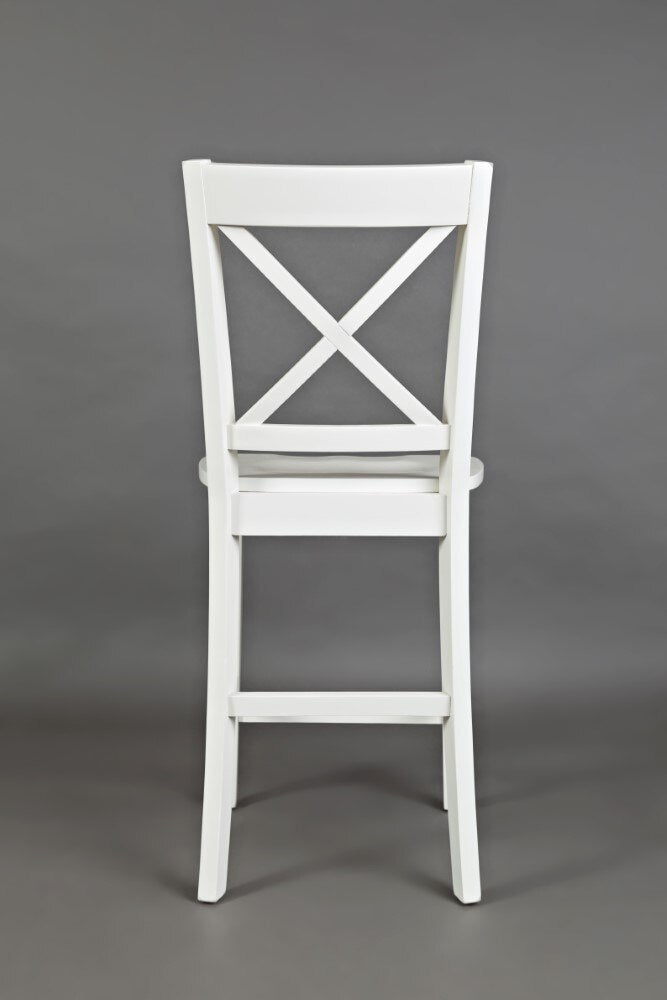 Jofran - Simplicity X in Back Stool in Paperwhite (Set of 2) - 652-BS806KD veiw 4