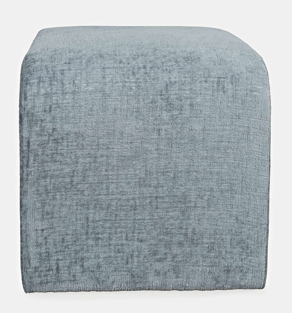 Jofran - Sophia Modern Luxury Curved Upholstered Jacquard Petite Ottoman Bench (Set of 2) Blue - SOPHIA-BN-PTBLU view 8