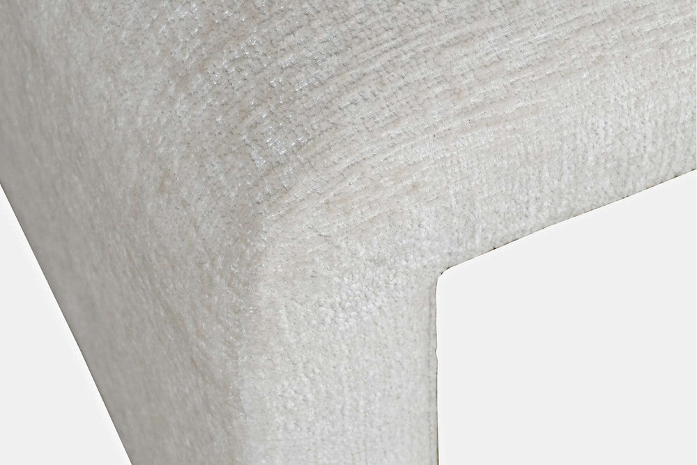 Jofran - Sophia Modern Luxury Curved Upholstered Jacquard Petite Ottoman Bench (Set of 2) Natural - SOPHIA-BN-PTNAT view 6