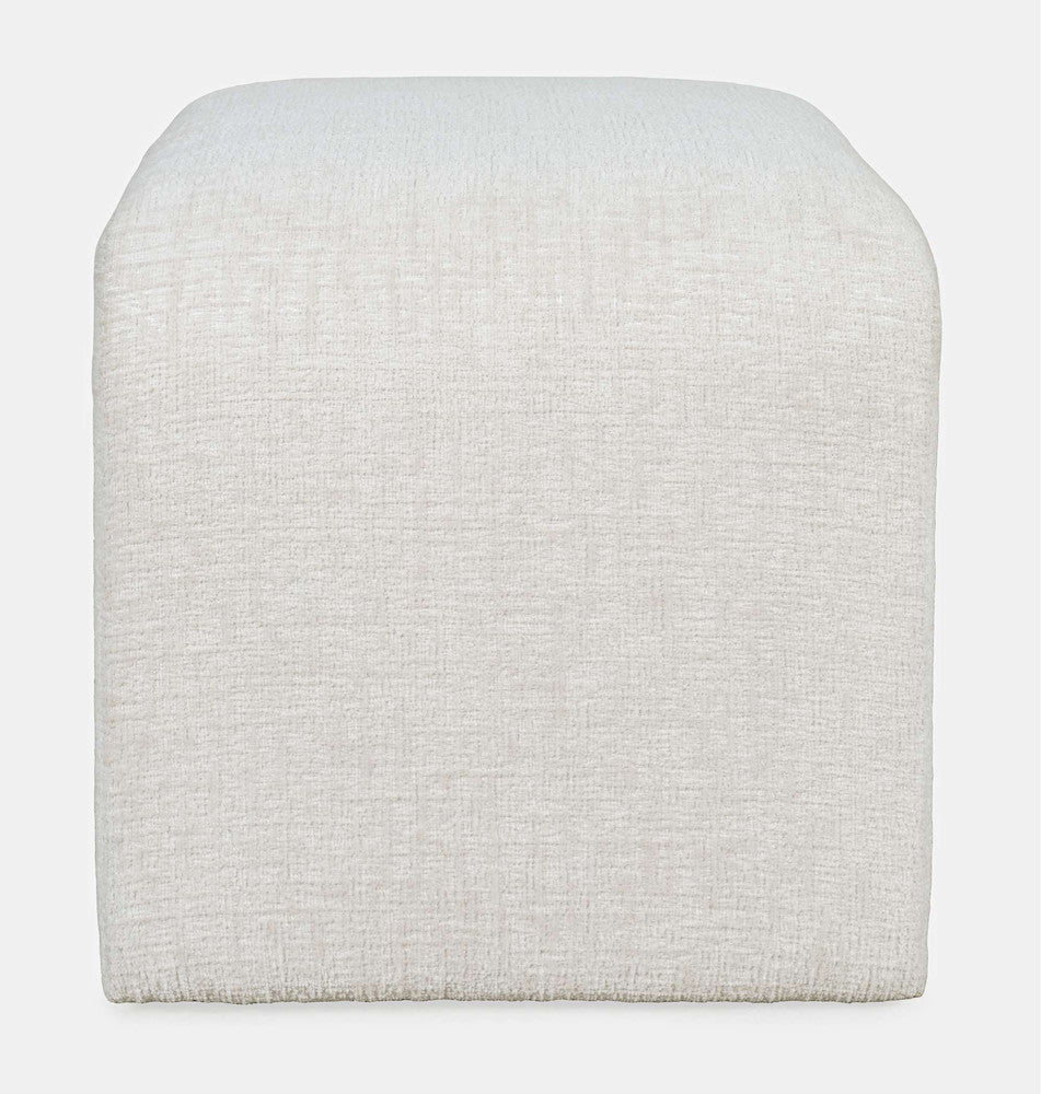 Jofran - Sophia Modern Luxury Curved Upholstered Jacquard Petite Ottoman Bench (Set of 2) Natural - SOPHIA-BN-PTNAT view 8