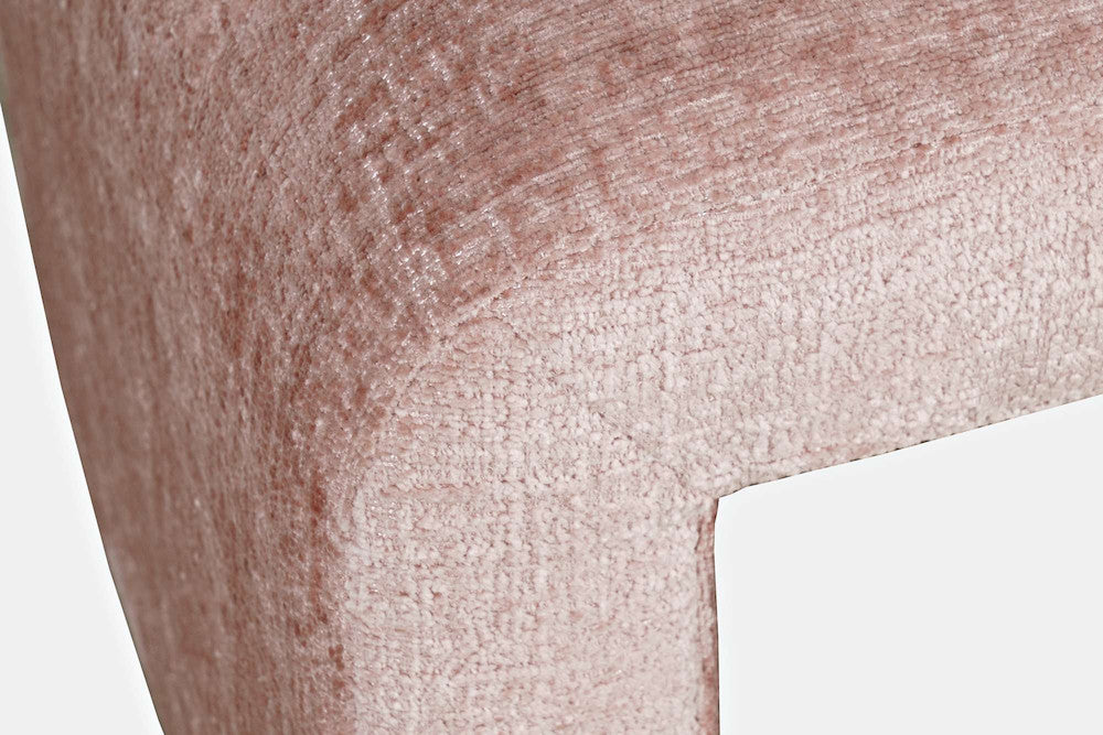 Jofran - Sophia Modern Luxury Curved Upholstered Jacquard Petite Ottoman Bench (Set of 2) Pink - SOPHIA-BN-PTPNK view 5