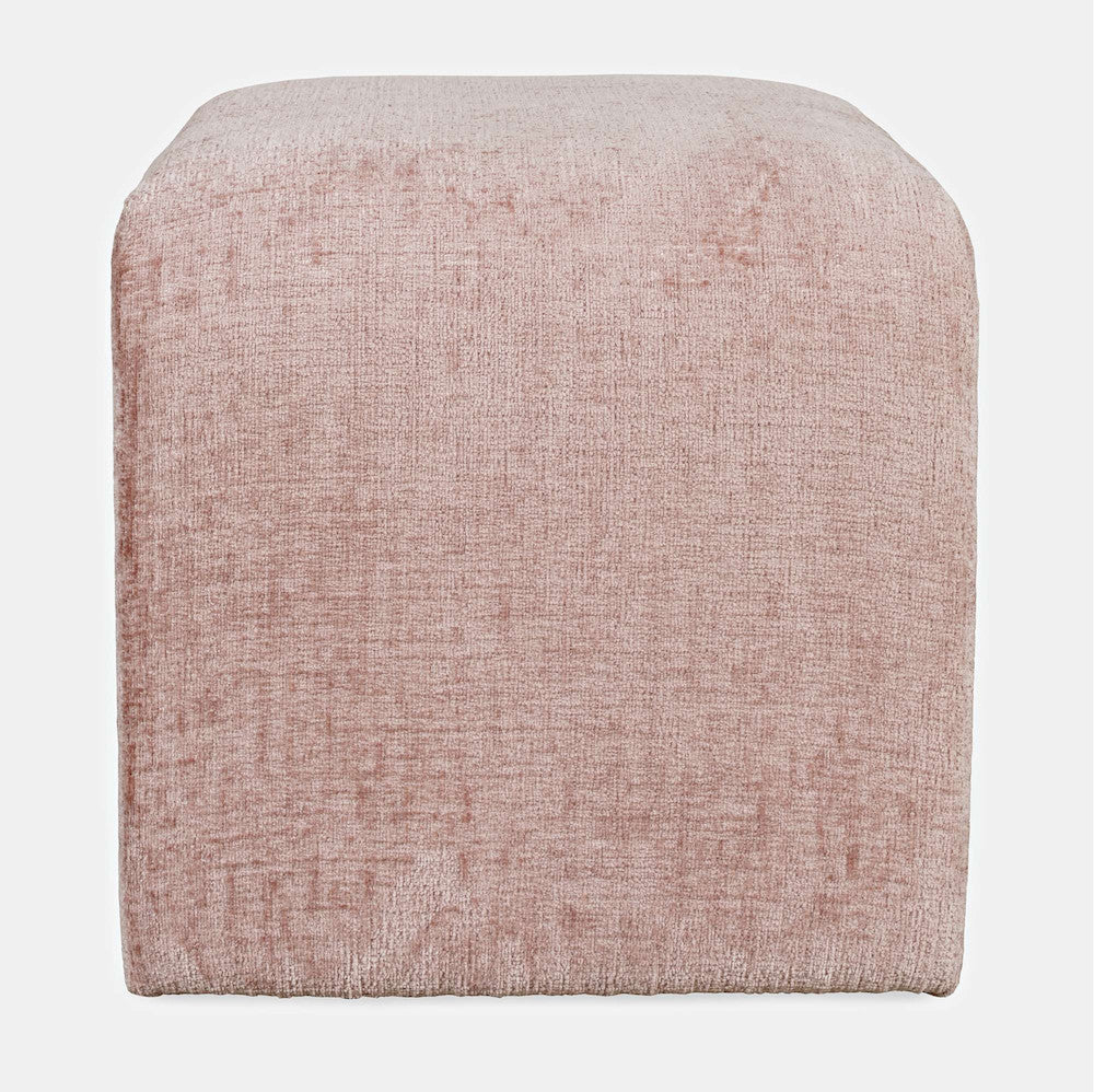 Jofran - Sophia Modern Luxury Curved Upholstered Jacquard Petite Ottoman Bench (Set of 2) Pink - SOPHIA-BN-PTPNK view 7