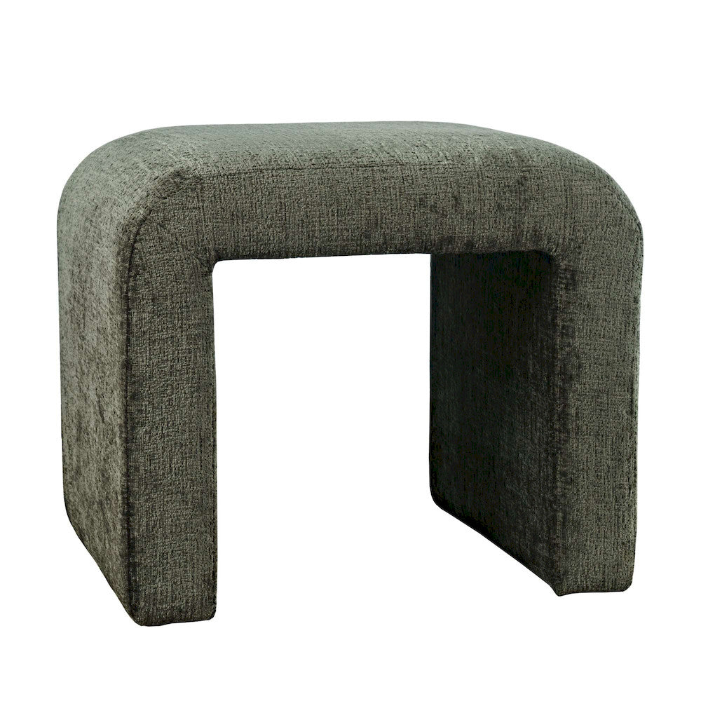 Jofran - Sophia Modern Luxury Curved Upholstered Waterfall Jacquard Petite Ottoman Bench - Set of 2 - SOPHIA-BN-PTFOR view 2
