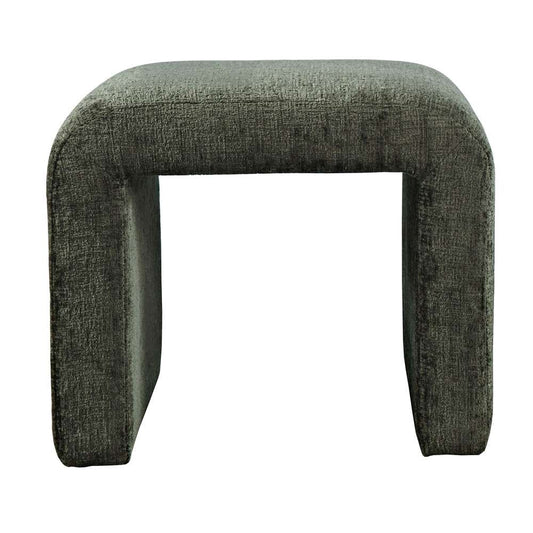 Jofran - Sophia Modern Luxury Curved Upholstered Waterfall Jacquard Petite Ottoman Bench - Set of 2 - SOPHIA-BN-PTFOR veiw 2