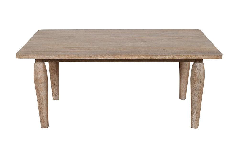 Jofran - Spader 70in Rustic Global Solid Wood Dining Table, Washed Sand - 2271-SPADERWS view 1