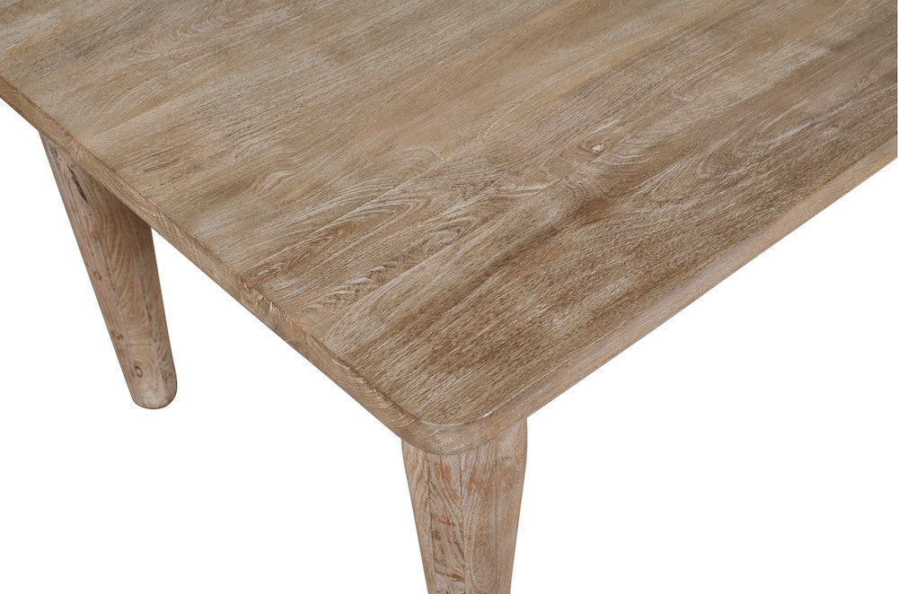 Jofran - Spader 70in Rustic Global Solid Wood Dining Table, Washed Sand - 2271-SPADERWS view 9