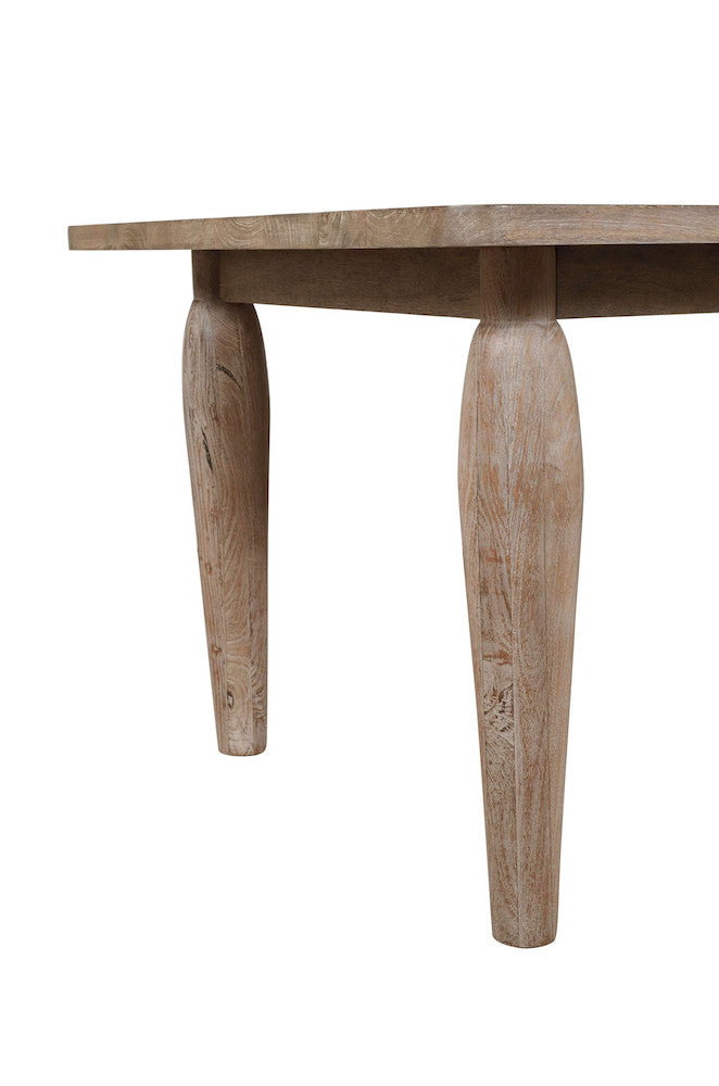 Jofran - Spader 70in Rustic Global Solid Wood Dining Table, Washed Sand - 2271-SPADERWS view 10