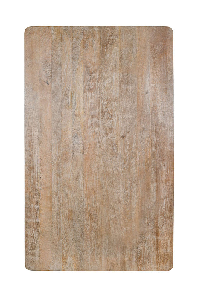 Jofran - Spader 70in Rustic Global Solid Wood Dining Table, Washed Sand - 2271-SPADERWS view 12