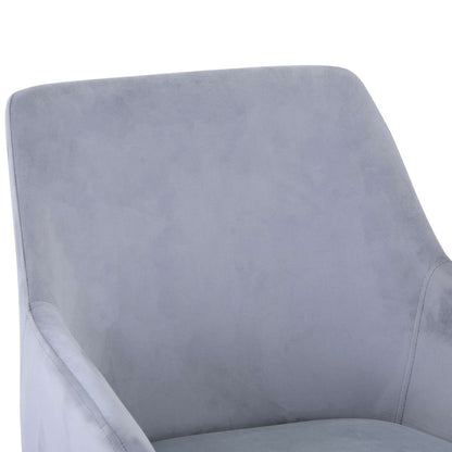 Jofran - Stella Contemporary Modern Upholstered Platinum Dining Chair with Chrome Legs (Set of 2) Platinum - 2271-STELLACHPLT view 8