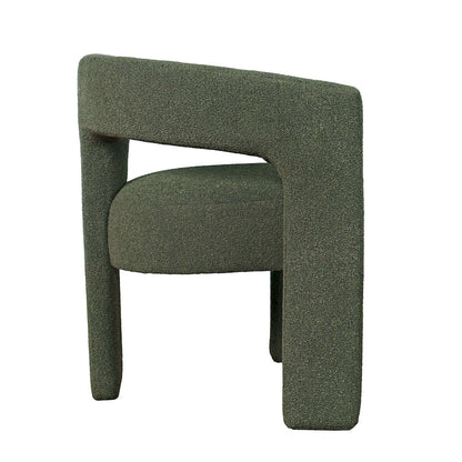 Jofran - Sven Modern Contemporary Upholstered Three-Leg Curved Back Dining Chair - SVEN-CH-FOREST view 8