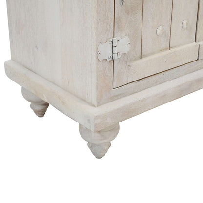 Jofran - Taj 60in Hand Carved Solid Wood Global Bohemian Four-Door Sideboard Cabinet - 2357-60 view 6