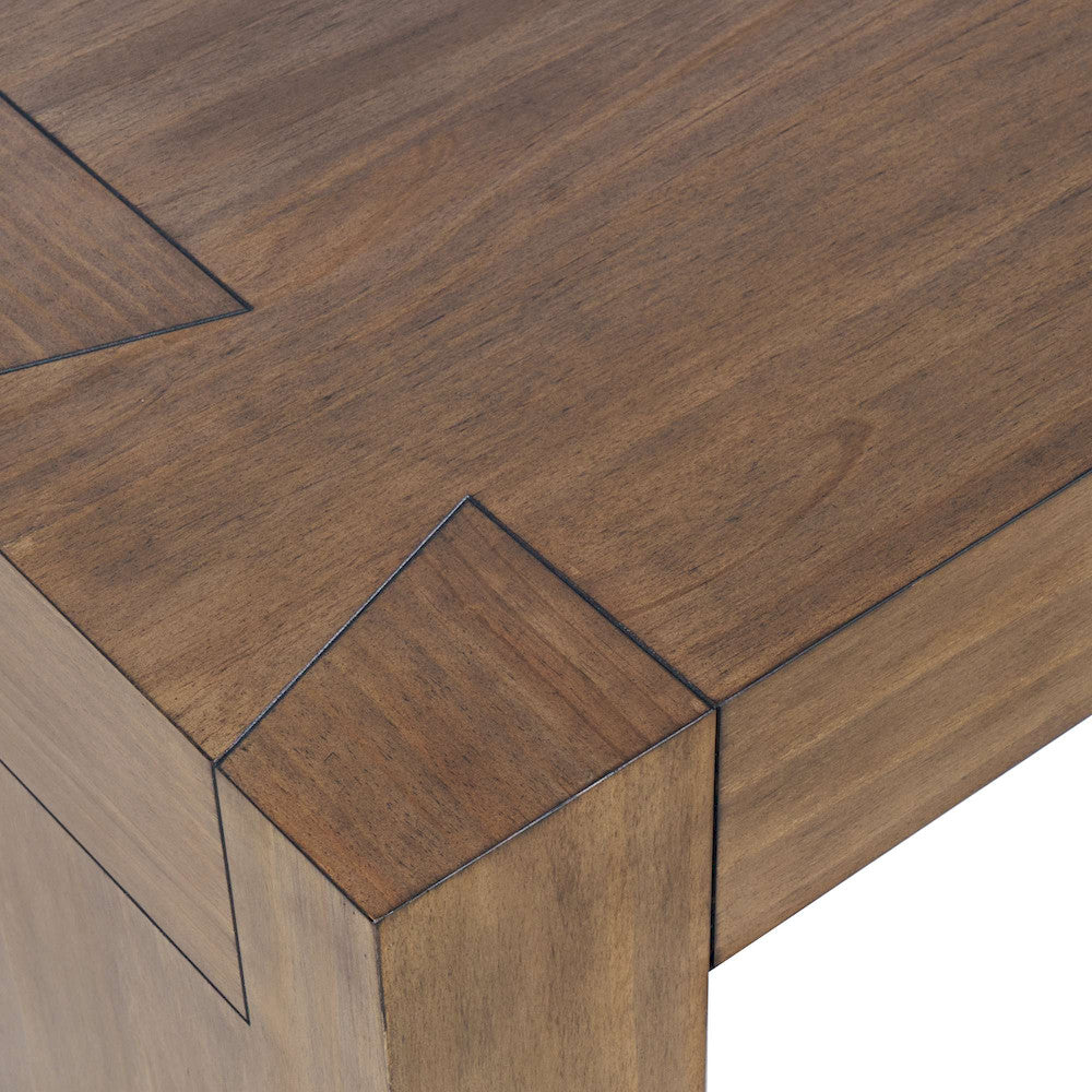 Jofran - Taos Modern Rustic 52in Dovetailed Coffee Table in Chestnut - 2465-1 view 4