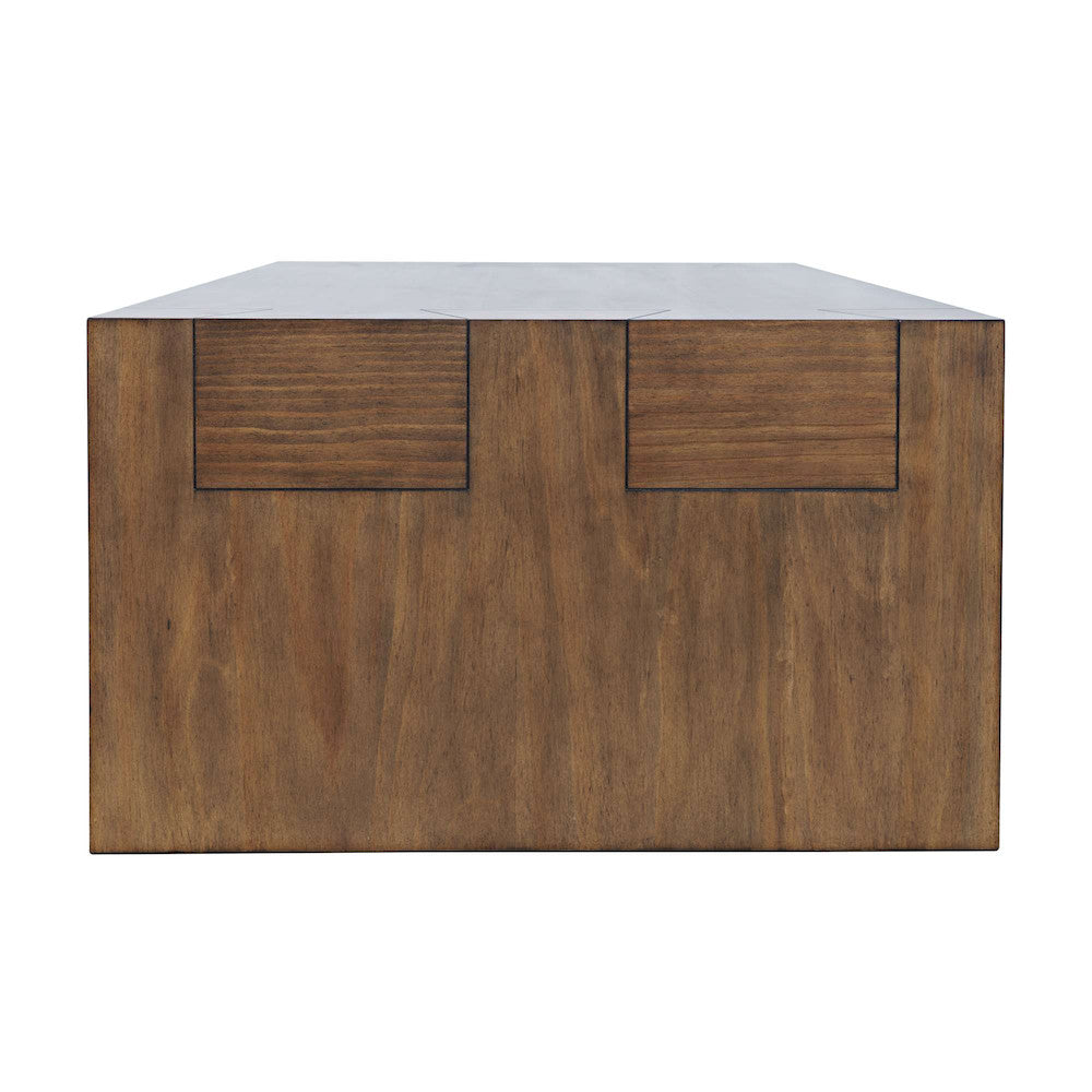 Jofran - Taos Modern Rustic 52in Dovetailed Coffee Table in Chestnut - 2465-1 view 6