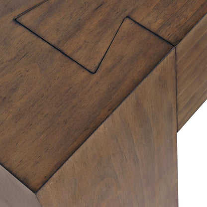 Jofran - Taos Modern Rustic 79in Dovetailed Sofa Console Table in Chestnut - 2465-4 veiw 6