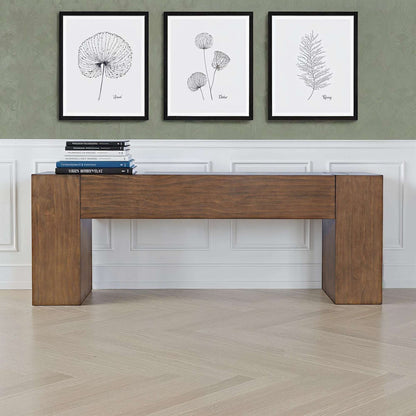 Jofran - Taos Modern Rustic 79in Dovetailed Sofa Console Table in Chestnut - 2465-4 view 4