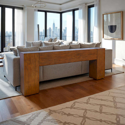 Jofran - Taos Modern Rustic 79in Dovetailed Sofa Console Table in Chestnut - 2465-4 view 9