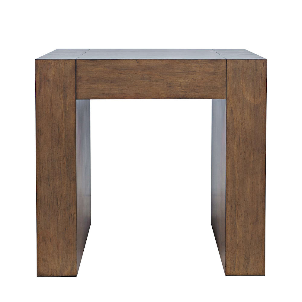 Jofran - Taos Modern Rustic Square Dovetailed End Table in Chestnut - 2465-3 view 1