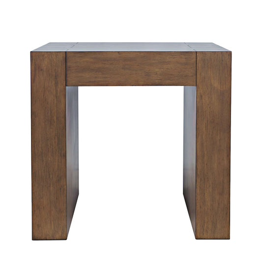 Jofran - Taos Modern Rustic Square Dovetailed End Table in Chestnut - 2465-3 view 1