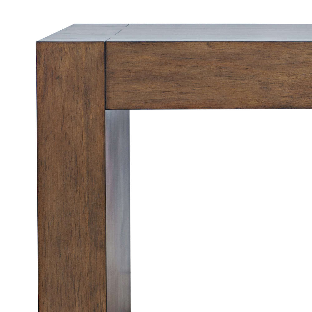 Jofran - Taos Modern Rustic Square Dovetailed End Table in Chestnut - 2465-3 view 4